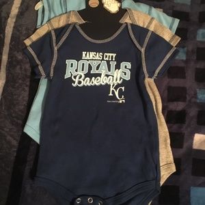 Kansas City Royals Infant 3-Pack bodysuit